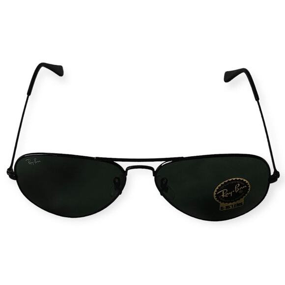 Ray-Ban Aviator Classic Sunglasses RB3025 Black Frame - Picture 4 of 8